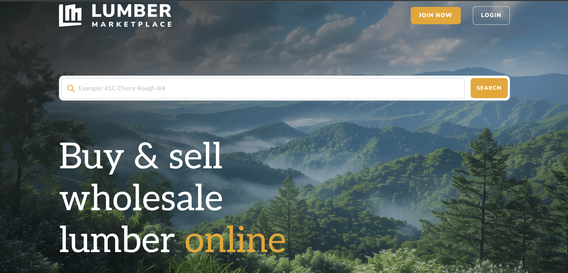 Lumber Marketplace website screenshot