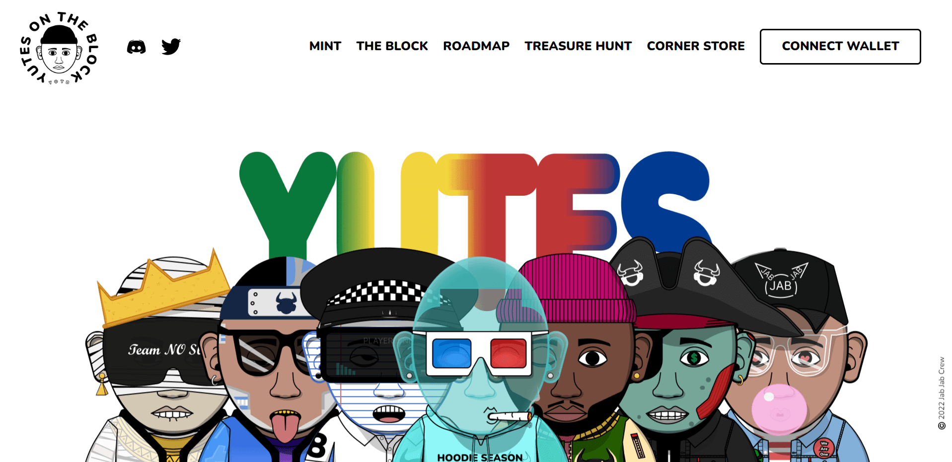 Yutes On The Block website screenshot