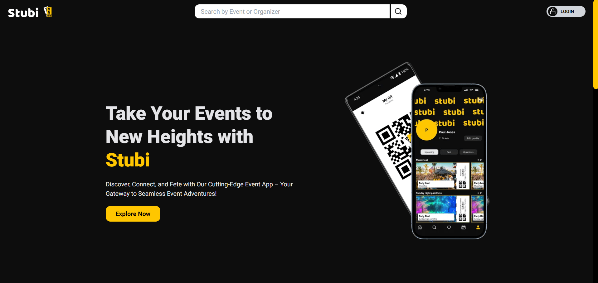 Stubi website screenshot